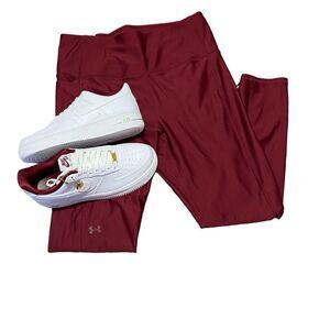 Under Armour Compression Ankle Leggings Women’s Plus Size 1X Burgundy NWT UA